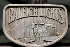 Vintage Raleigh Lights Big Rig Trucker Belt Buckle