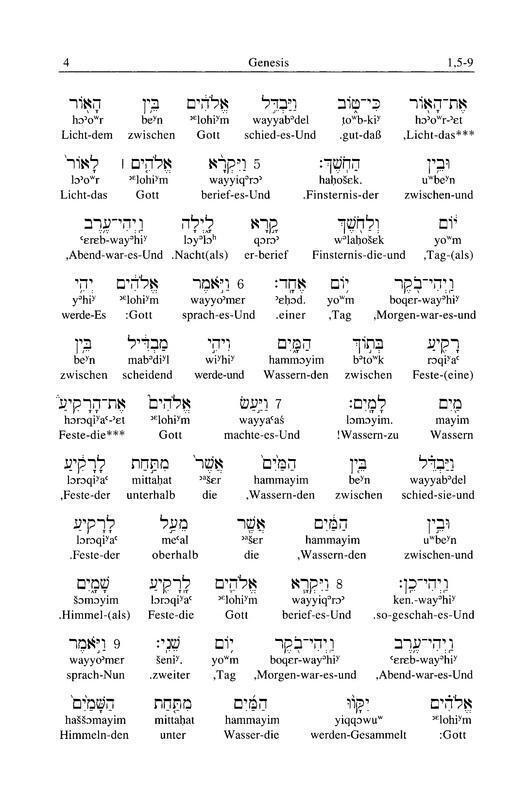 Thumbnail - Interlinearübersetzung Altes Testament, Hebr.-dt., Band 1 | Rita Maria