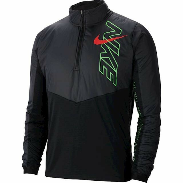 nike running air pack element half zip