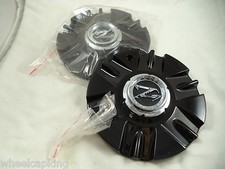 Zinik Wheels Gloss Black Custom Wheel Center Caps Ms-cap-z199 Z19 Set Of 2