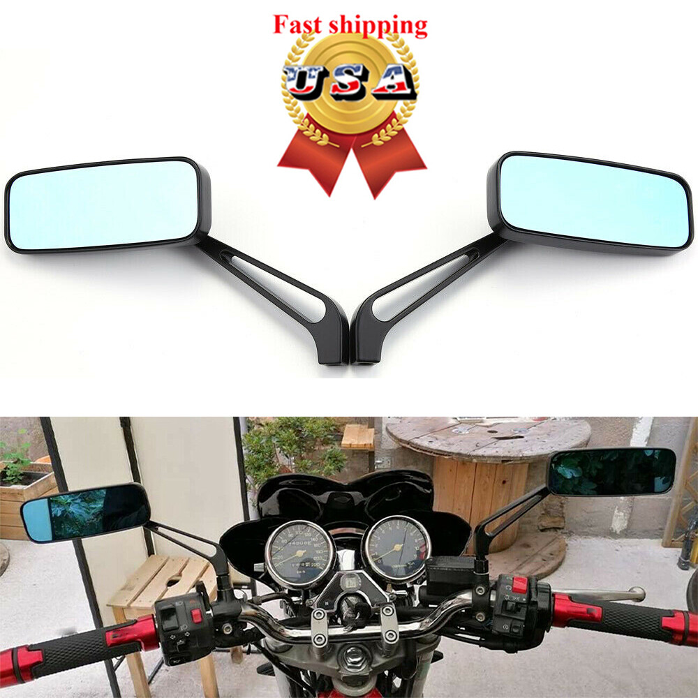 Nbs50 Rear View 8mm 10mm Black Rectangle Rear View Mirrors For Honda Ruckus 50 NPS50 ...