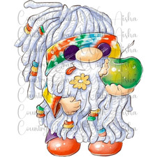 Sublimation Print Wicked Gnome Ready to Press Heat Transfer