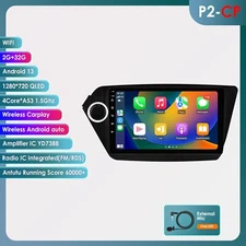 Wireless Carplay Android 13 Car Stereo Radio GPS Navi For Kia K2 Rio 3 2011-2015