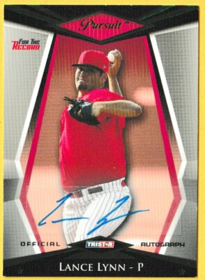 2011 Tristar Pursuit Green Auto Lance Lynn RC #30 21/25 Chicago White Sox