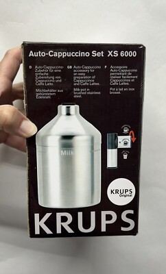 Krups XS600010 Auto Cappuccino Frothing Set Brushed Stainless Steel (SH)