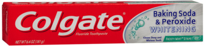 COLGATE BAKING SODA PEROXIDE WHITE GEL FRESH MINT  6OZ 