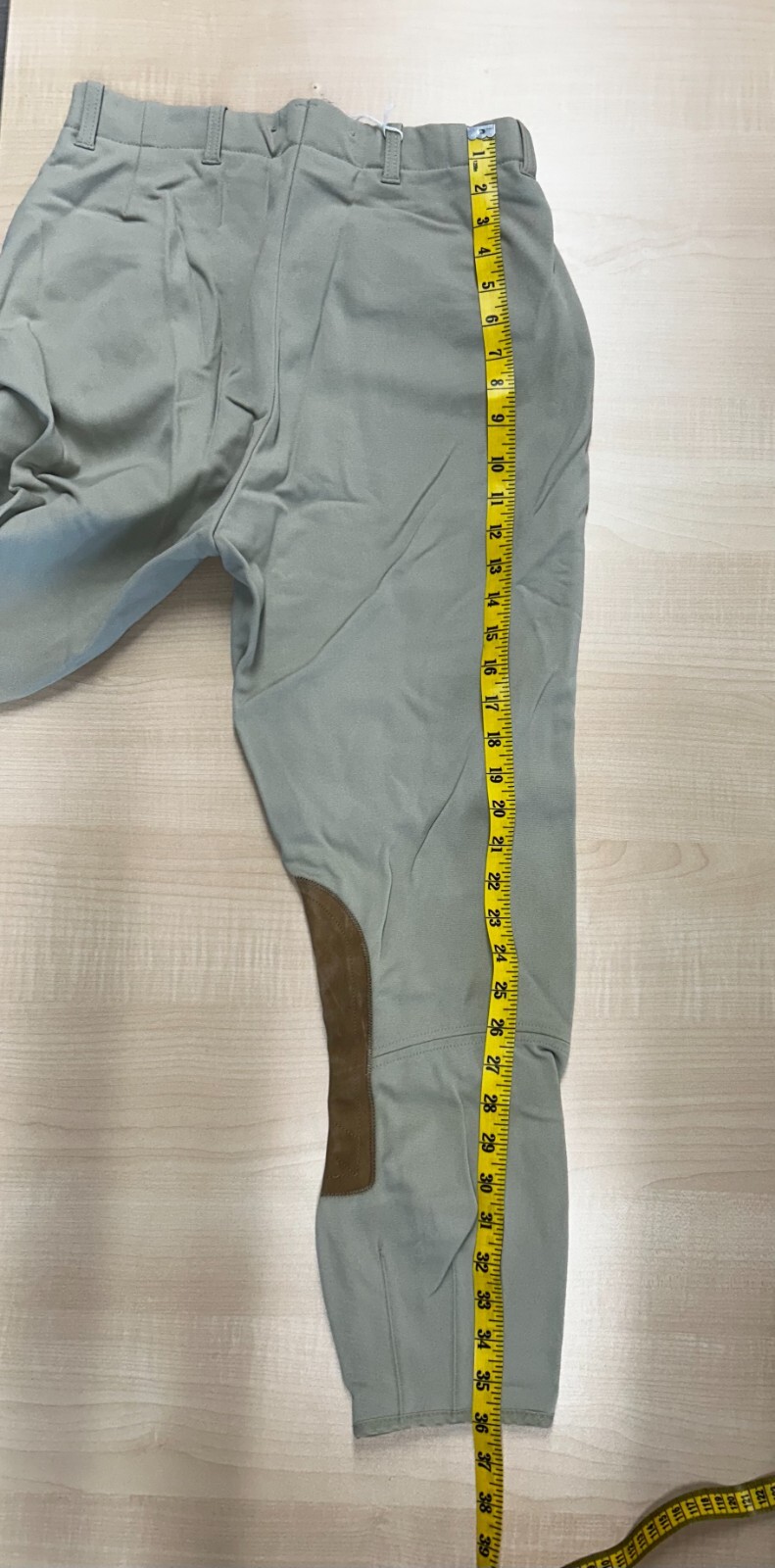 Tailored Sportsman Tan Equestrian Horse Riding Side Zip Breeches Size 28