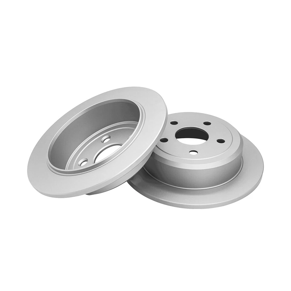 Front Rear Brake Disc Rotors & Ceramic Pads Set for 2007 - 2018 Jeep Wrangler - Image 3 of 4