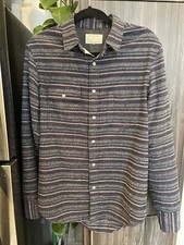 Mens Rag & Bone Made In USA Striped Shirt EUC Size Small