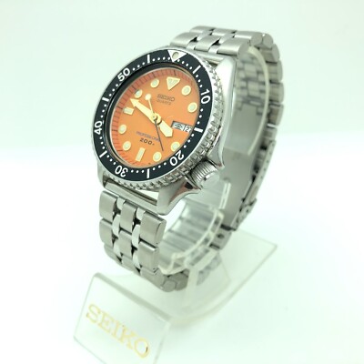 w1994] SEIKO 200m DIVER 6458-602A W/paper, box New battery