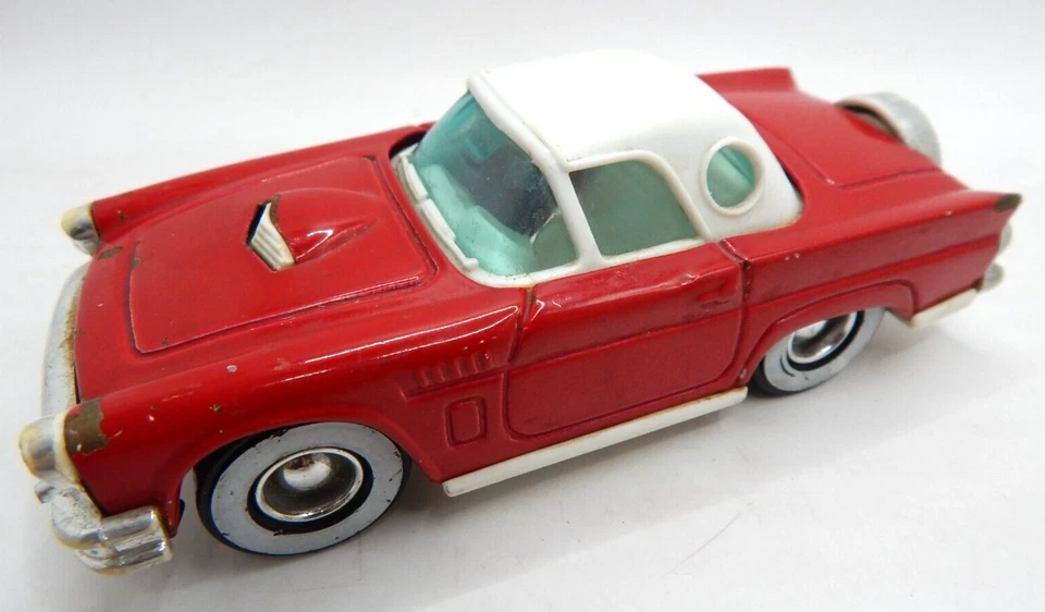Buddy L Corp Red Ford ThunderBird Pressed Steel Made in Japan 5" T Bird - Image 3 of 4