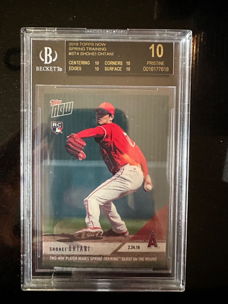 PSA10 大谷翔平 2018 TOPPS ST-4 オープン戦 初登板 RC 2018 Topps Now Spring Training Shohei Ohtani RC PITCHING