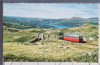 ALTE POSTKARTE 1968 SNOWDON BERGBAHN
