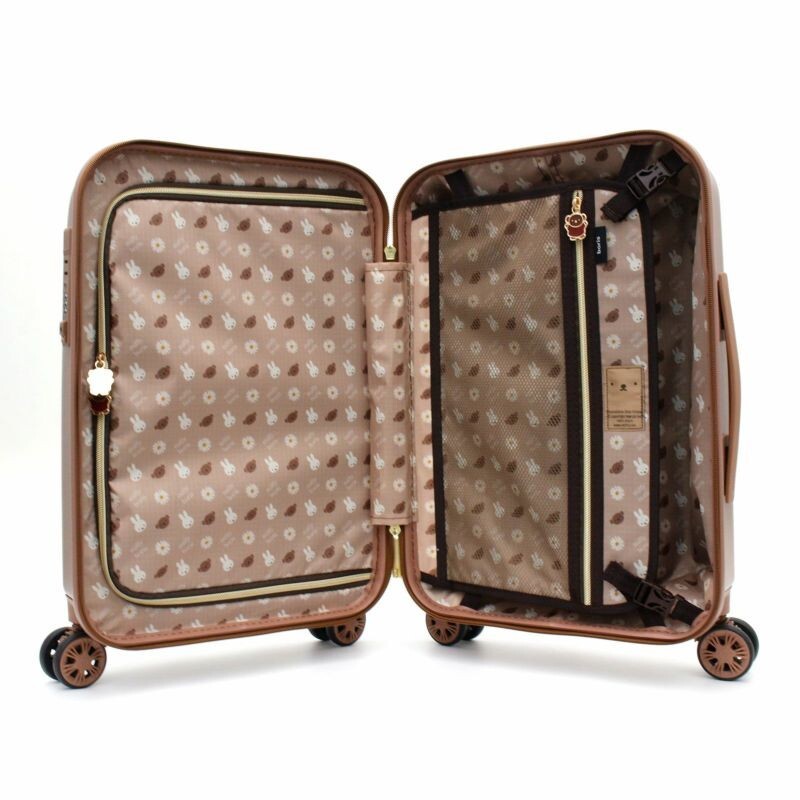 Miffy Suitcase S size zipper type Boris Face Brown Siffler Japan