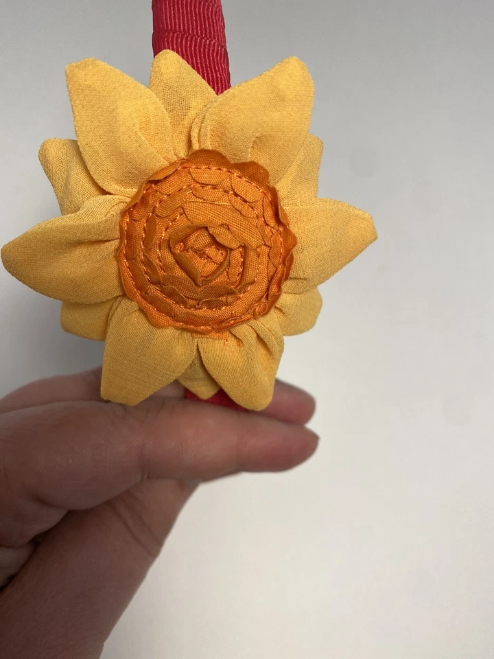 Gymboree Niñas Talla Única SUNFLOWER SONRISAS Diadema Rosa Con Girasol Usada en Excelente Condición Foto 2 de 4