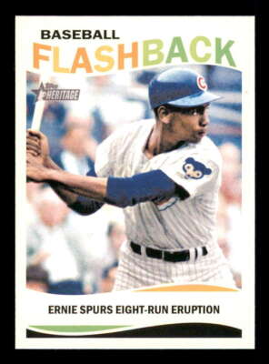 2013 Topps Heritage Baseball Flashbacks #BF-EB Ernie Banks Cubs (Insert 1:12)