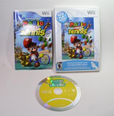 Mario Power Tennis Nintendo Wii game complete w/case,manual, cover artwork  45496901424|