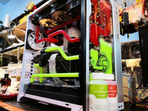 011 Dynamic XL Front Panel Reservoir Water Cooling Water Distro DUAL D5 - 第 1/11 張圖片