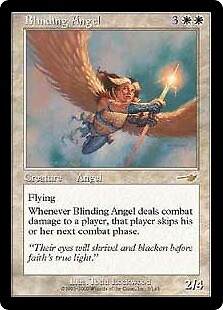 Magic MTG - Blinding Angel - Nemesis - EXC - EN