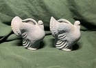 Vintage Small Turkey Shaped Light Blue Bud Vase Almost 4" Tall - Set of Two — photo 9