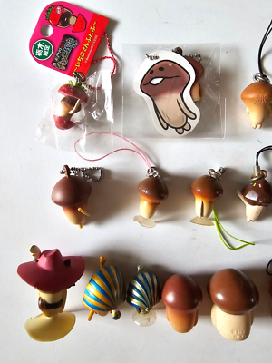 Nameko Mushroom Touch Detective Collection Mini Figure Keychain