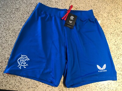 Glasgow Rangers Pro Issue Away Soccer Football Shorts Castore 23/24 NWT Medium M