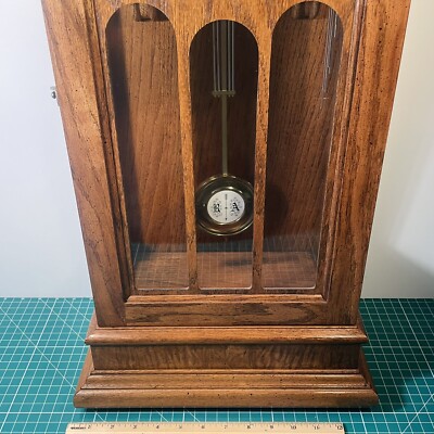 1983 Ridgeway Oak Clock MODEL-765 TRIPLE CHIME DIAL-K8 - Great