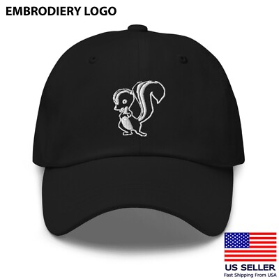 Lockheed Marteen Skunk Works Black Adjustable Embrodiery Classic Dad Hat 