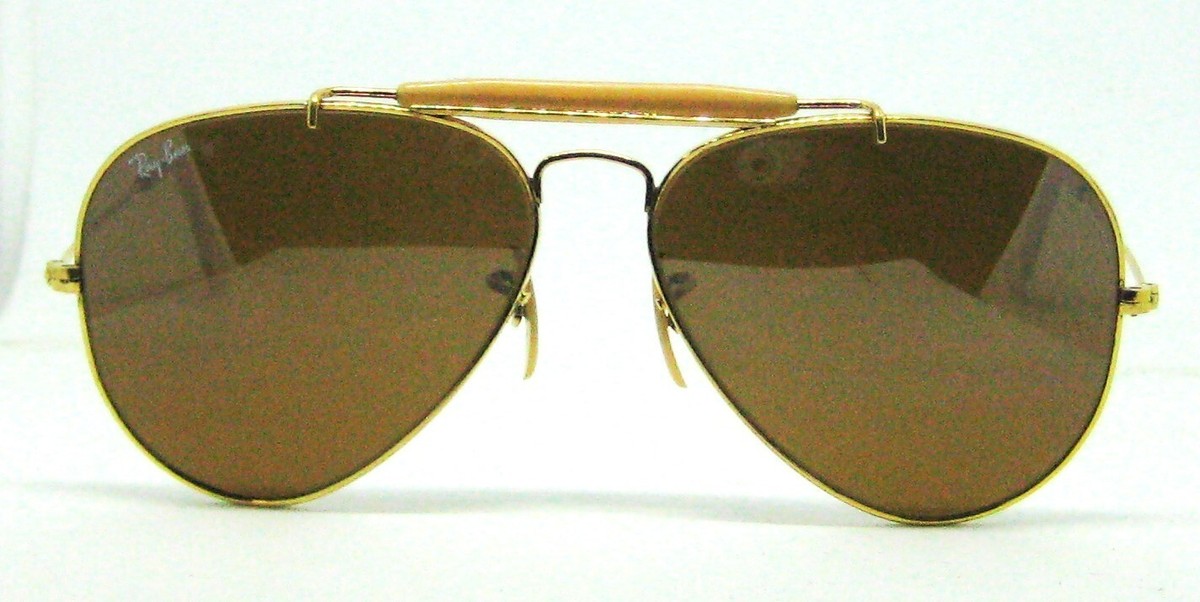 Ray-Ban USA Vintage 1980s B&L Aviator Driver TGM Outdoorsman I