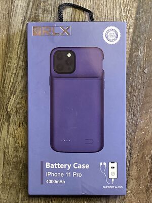 iPhone 11 pro Charging Phone Case RLX battery Deep Blue 4000