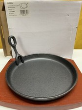 2x Olympia servierplatte/ servierteller 22cm Gusseisen Grill Zubehör mit Griff