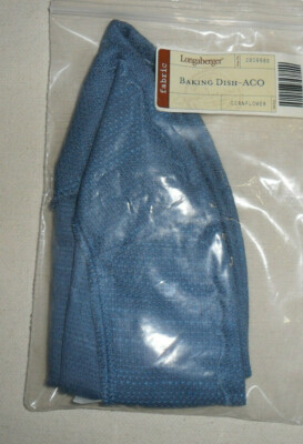 Longaberger Baking Dish-ACO Basket Fabric Liner in Cornflower #2806588 NEW