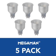 5x Megaman LED Long Neck Reflector Light Bulbs GU10 PAR16 5 Watt 4000K 2700K