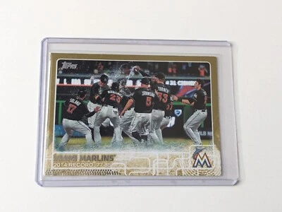 Topps Baseball 2015 Series 2 Miami Marlins Team Gold MLB /2015 - Image 1 of 2