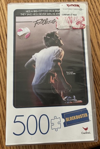 Footloose Retro Blockbuster VHS Video Case 500 Stück Puzzle Neu Versiegelt