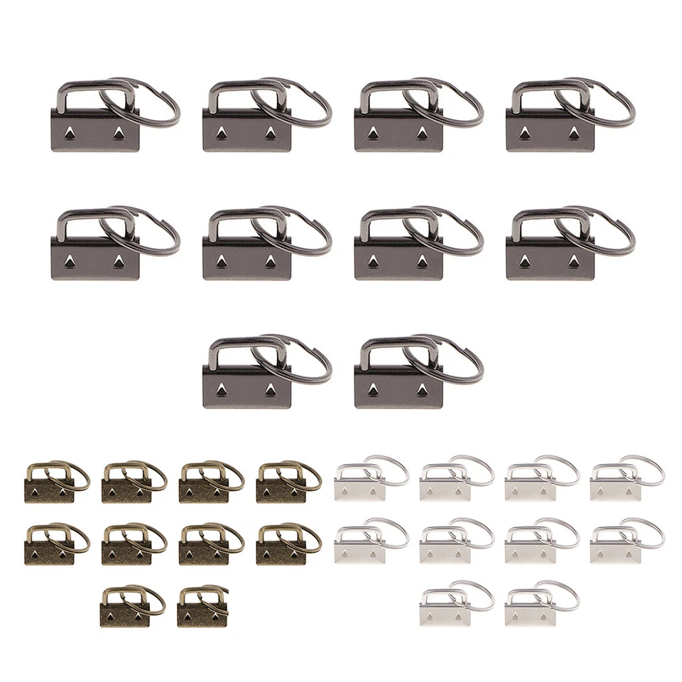 MAGIDEAL 10 Stück Schlüsselanhänger Rohlinge, Schlüsselband-Rohling für Lanyard