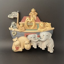 Home Interiors Noahs Ark Baby Nursery Bedroom Wall Art Religious 7623 Animals