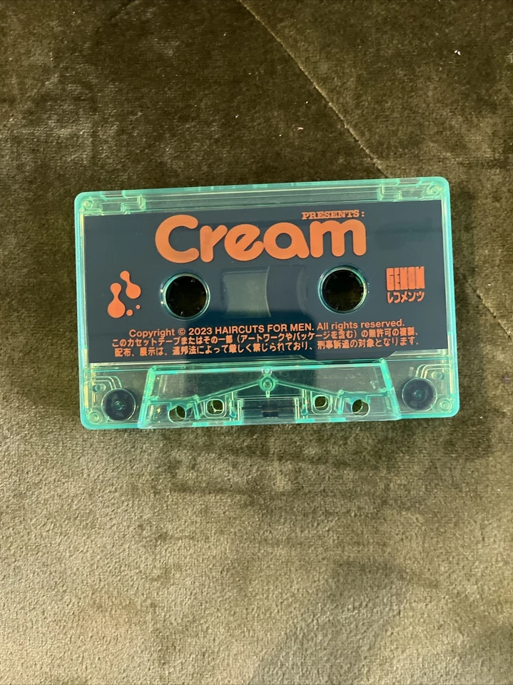 "Cream" by Genom (Haircuts For Men) Clear Green Cassette Tape - Image 3 of 4