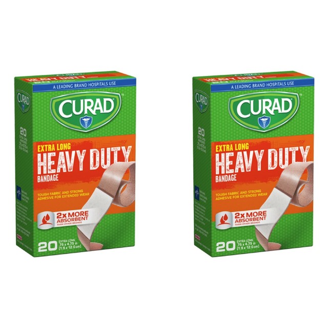 (2pk) Curad Extreme Lengths, Extra Long Bandaids,Latex Free eBay