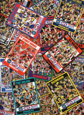 2008 AFL TEAMCOACH TEAM CHECKLIST - PICK FROM BULK CARD MENU & COMPLETE YOUR SET