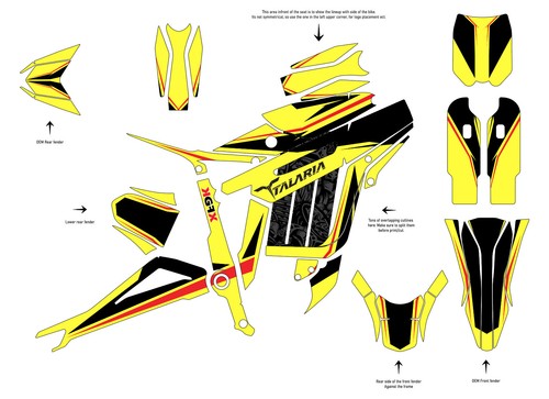 Graphic Kit Decal Vinyl Wrap Sticker 23+ TALARIA STRING MX MOTORCROSS Full Body - Picture 4 of 8
