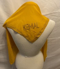 Kemal Mustard Yellow square Head-wrap Scarf Lightweight Casual Classic 30 X 30