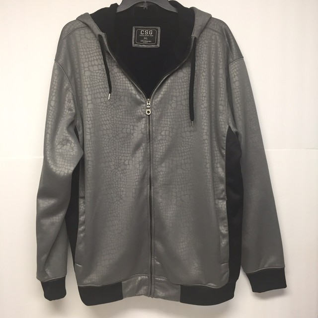 CSG Champs Sports Gear - Hoodie Jacket - Blk/Gray - Size 2XL-Tech