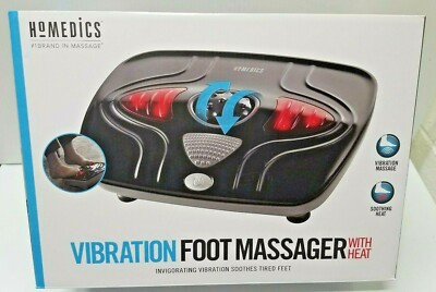 homedics vibrating foot massager Homedics Foot Flow Vibration Massager – With Heat, 20 Intensities & 3 Modes  For Tired Feet & Legs main image 1