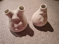 2er Set Vasen "Kess+Putzig" Porzellan - Fiftyeight Products