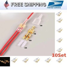 10sets 4.0mm Bullet Terminal Car Electrical Male Female Wire Crimp Connector
