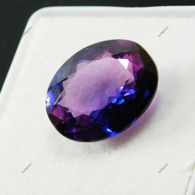 10 Ct Extremely Rare NATURAL Purple Tanzanite Oval Cut CERTIFIED Loose Gemstone