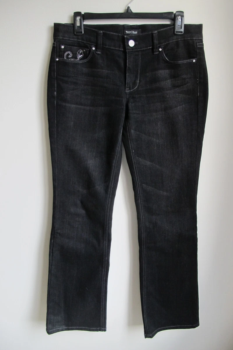White house black market embroidered sale jeans