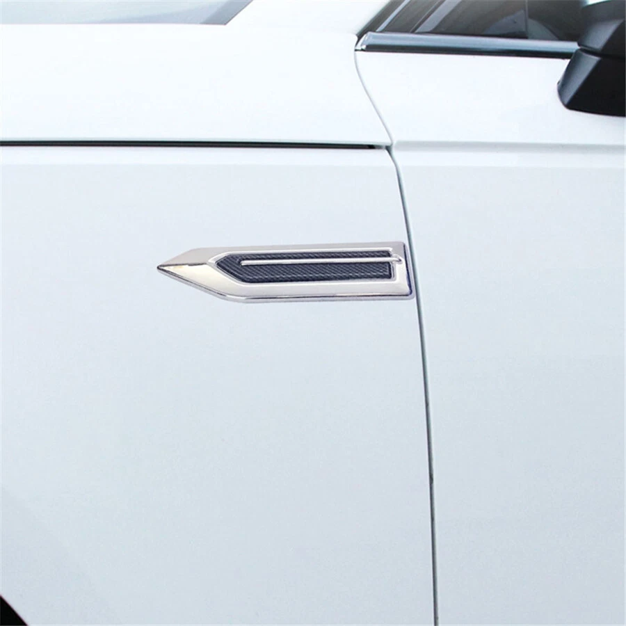 Car Air Flow Vent Fender Side Wing Hole Cover Intake Grilles Decoration Sticker - Image 2 of 4