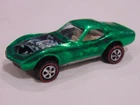 Hot Wheels Redline Custom Corvette GREEN Missing Hood